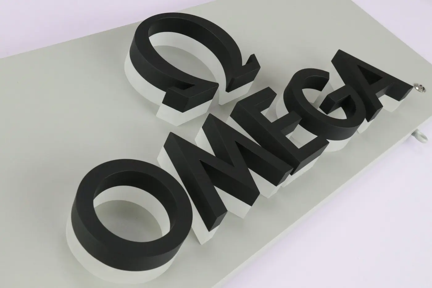 Custom identification sign and dimensional lettering