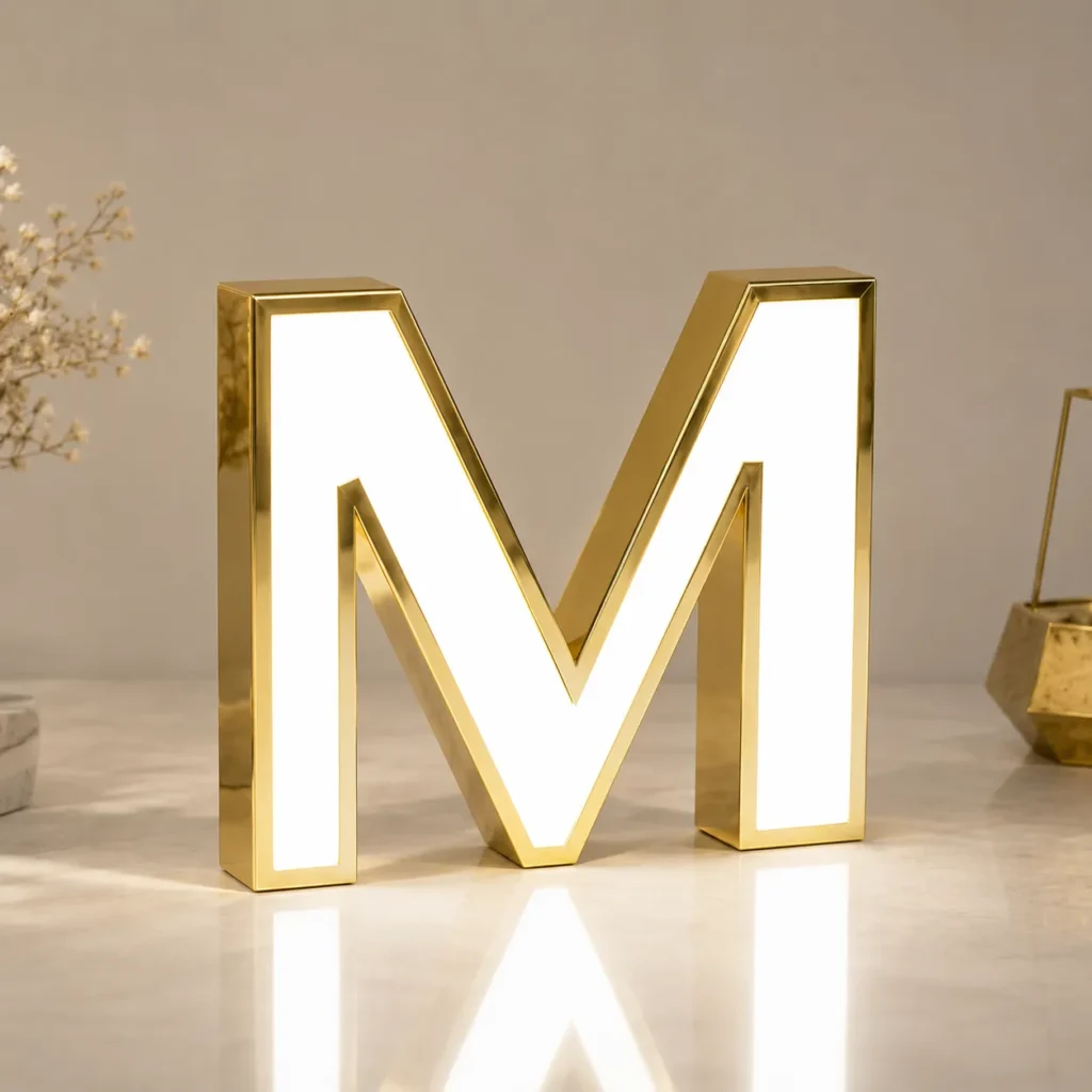 Custom illuminated channel letter sign for commercial storefront and retail facade installation