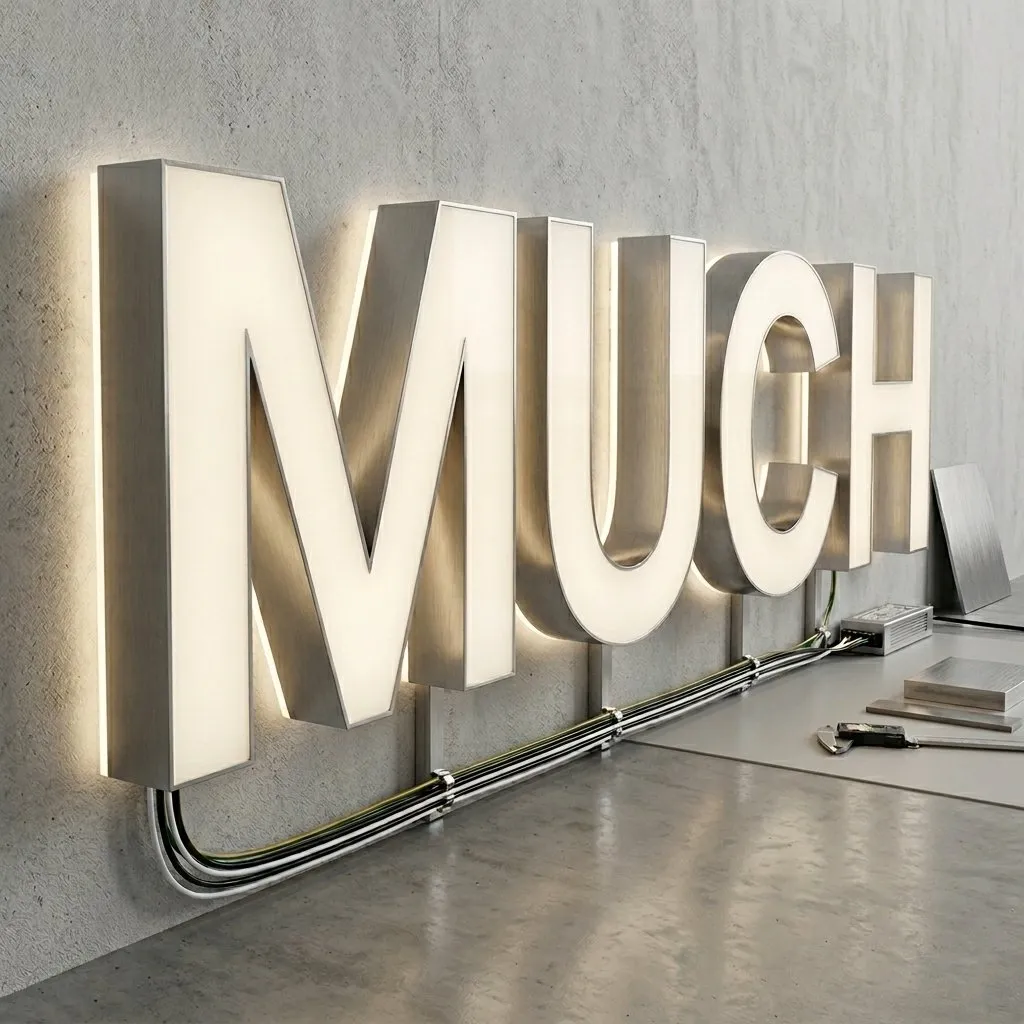 Illuminated sign cabinet reference for reviewing commercial light box construction